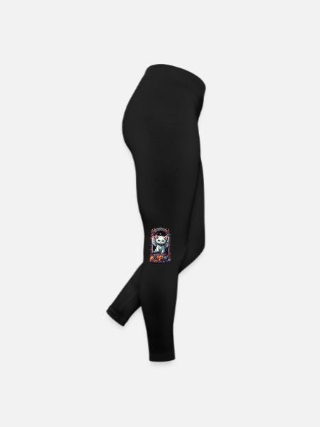 Occult Demons Cat Gothic Style - Women’s Jersey Leggings - black - Right
