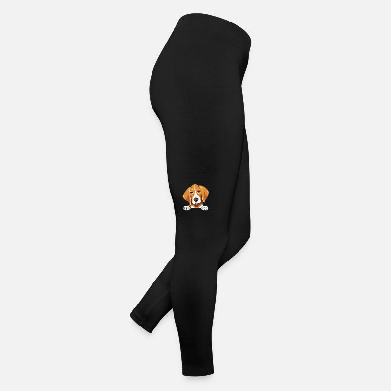 Coup d’œil mignon foxhound triste Legging en jersey Femme