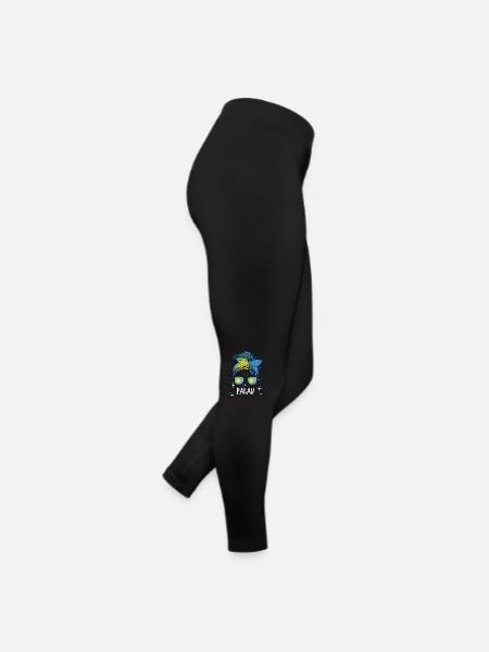 Palau - Frauen Jersey Leggings - Schwarz - Rechts