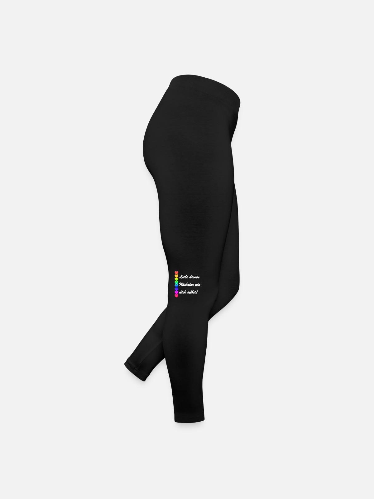 Charité 3 - Legging en jersey Femme - noir - Droite