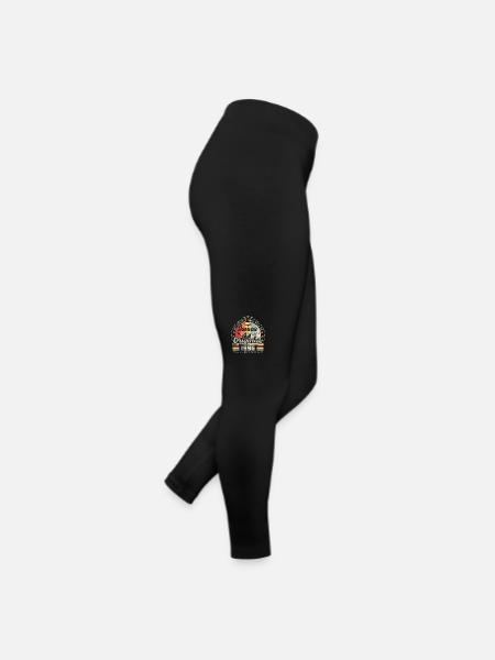 Janvier 1995 Vintage Rétro Anniversaire 1995 - Legging en jersey Femme - noir - Droite