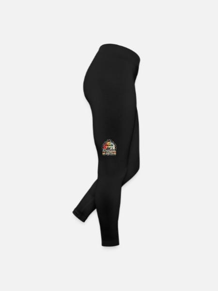 Janvier 2003 Vintage Rétro Anniversaire 2003 - Legging en jersey Femme - noir - Droite