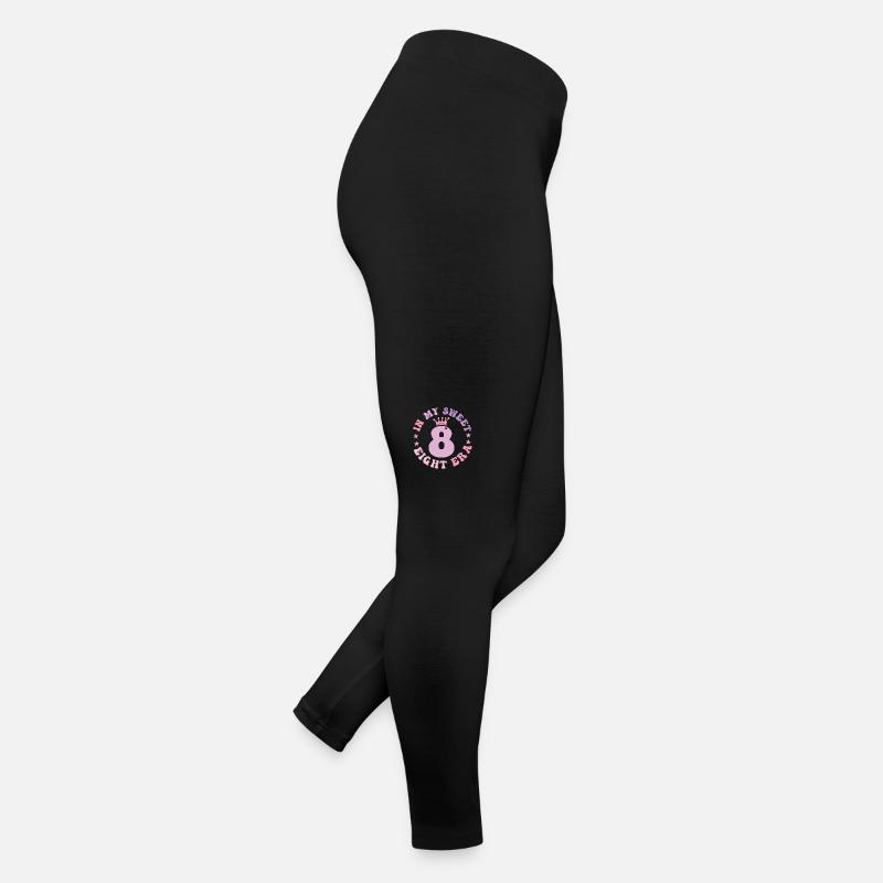 In My Sweet Eight Ära 8. Geburtstag Groovy 8. Geburtstag Frauen Jersey Leggings