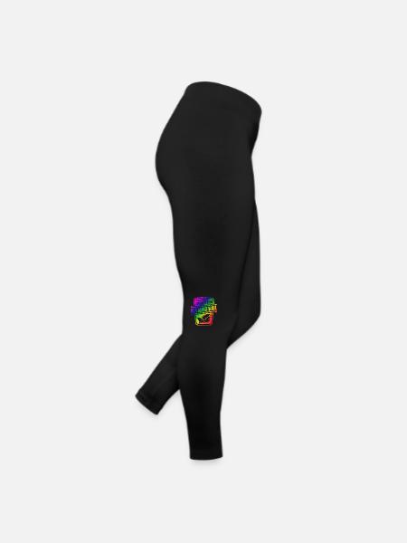 Mir reicht's ich geh zum Karneval - Fasching - Frauen Jersey Leggings - Schwarz - Rechts