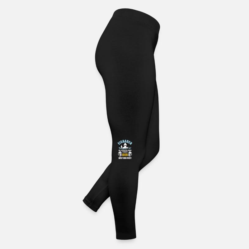 Eisbaden löst Probleme - Bier Spruch Frauen Jersey Leggings
