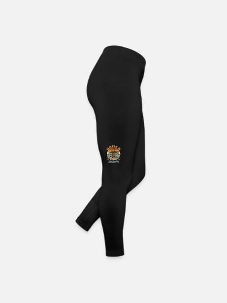 Gamer seit 2019 - Gaming-Jubiläumsgeschenk 2019 - Frauen Jersey Leggings - Schwarz - Rechts