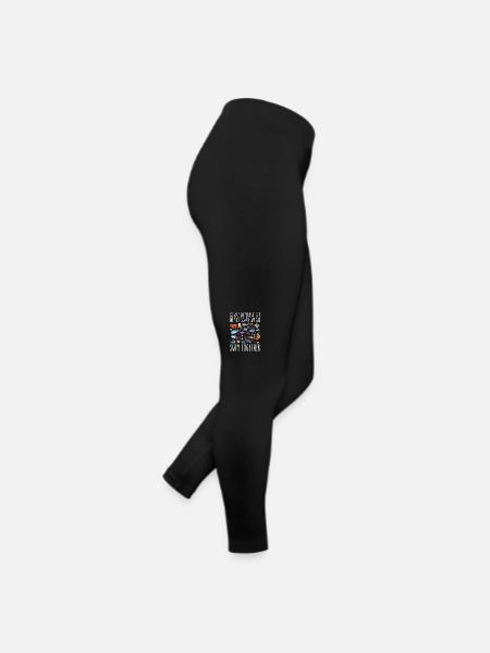 Wir sind anders, aber in dieser Schule lustiger Lehrer - Frauen Jersey Leggings - Schwarz - Rechts