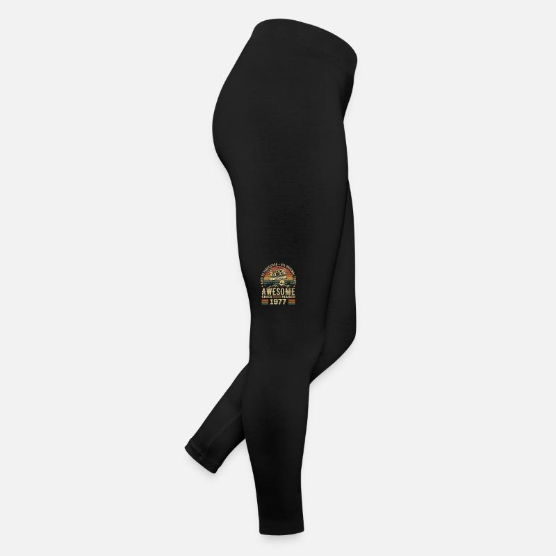 Mars 1977 cadeau anniversaire mars 1977 march 1977 Legging en jersey Femme