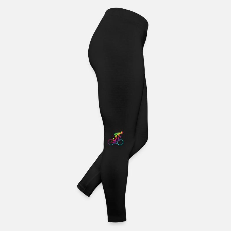 Abstrait Coloré Road Bike Design Cyclisme Legging en jersey Femme