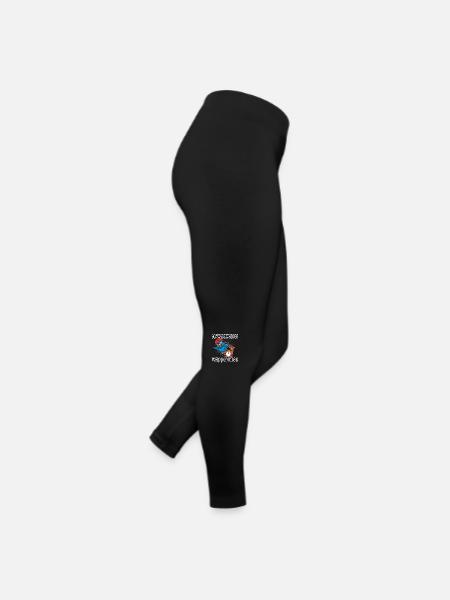 Schwarzwälder Wappentier - Frauen Jersey Leggings - Schwarz - Rechts