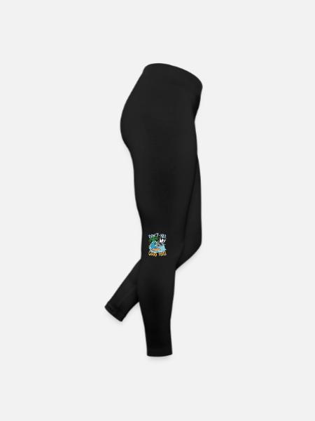 Don't Kill My Good Vibes für einen Surfer - Frauen Jersey Leggings - Schwarz - Rechts