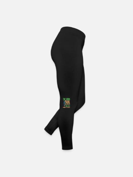 The Word Goal Is Useless Without the Word Go - Frauen Jersey Leggings - Schwarz - Rechts