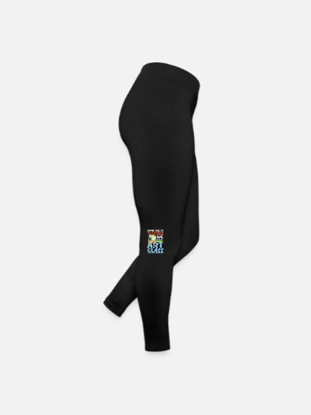 We Call It Art Class - Frauen Jersey Leggings - Schwarz - Rechts