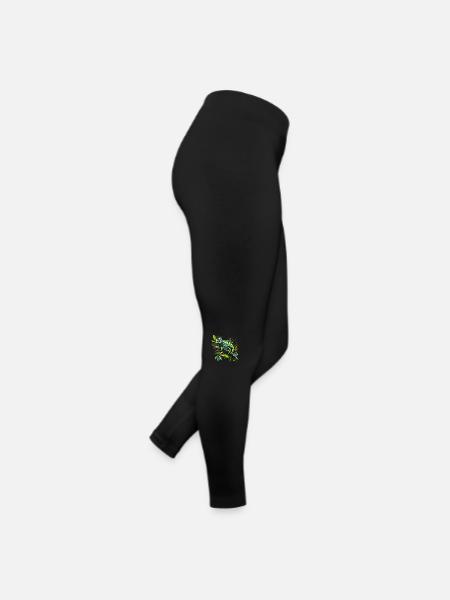 Chameleonaire A Rich Lizard für - Frauen Jersey Leggings - Schwarz - Rechts