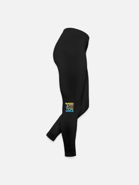 Budgies Bringing Color and Chirps To Your World - Frauen Jersey Leggings - Schwarz - Rechts