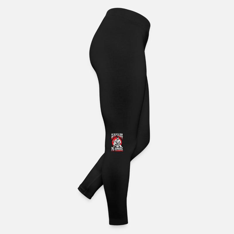 Hit Me With Your Best Shot Judo Training Frauen Jersey Leggings