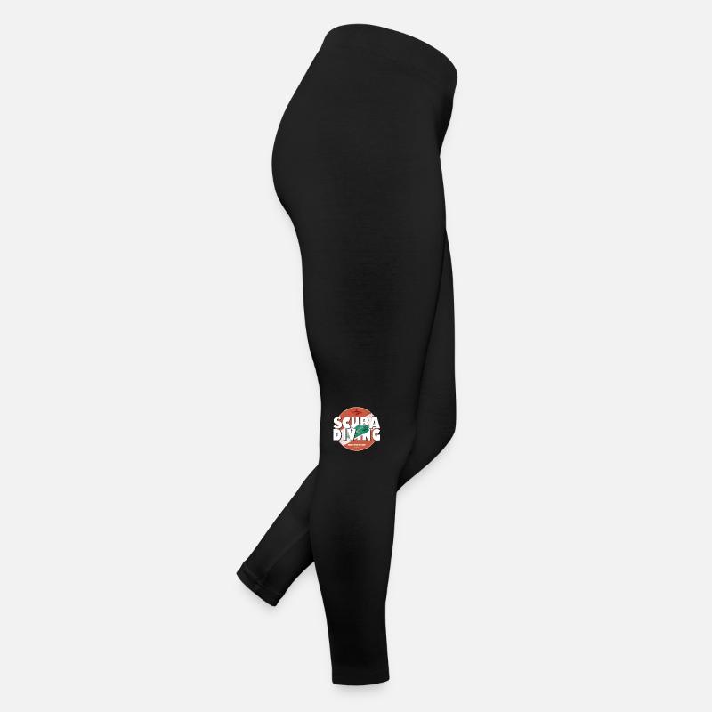 Scuba Diving Patch Logo mit Muräne Frauen Jersey Leggings