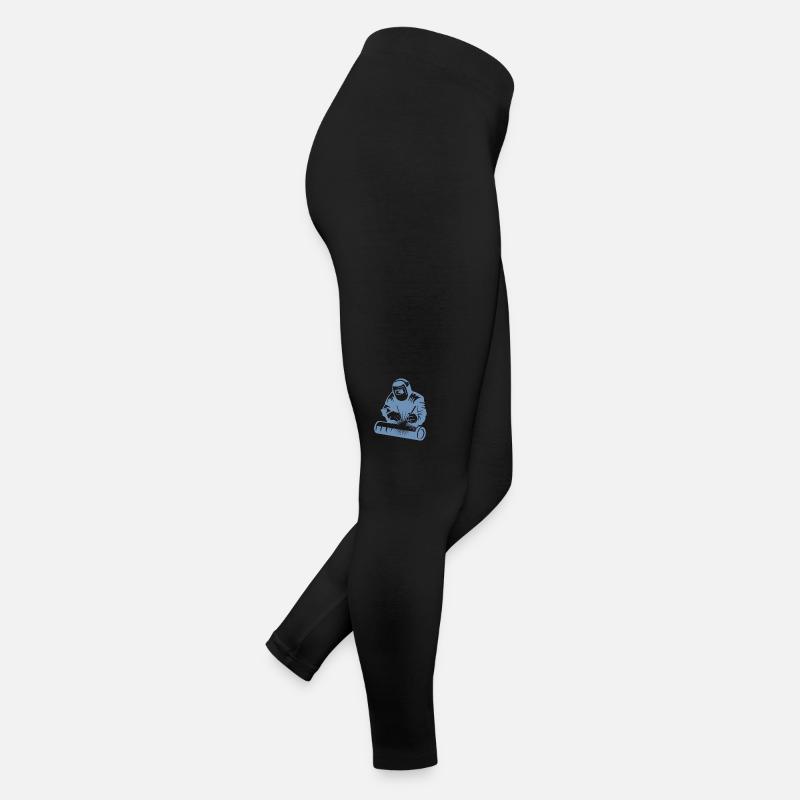Silhouette de soudeur pendant le soudage à l’arc Legging en jersey Femme
