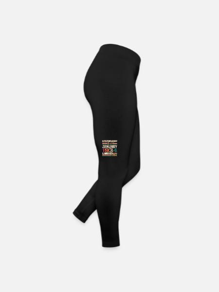 Geburtstagsgeschenk Geboren Im Januar 1934 - 1934 - Frauen Jersey Leggings - Schwarz - Rechts