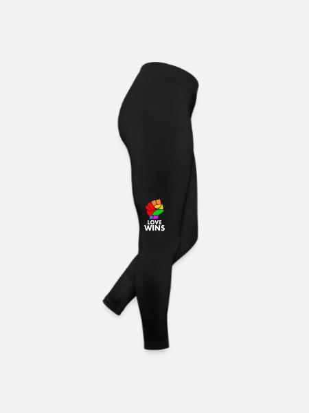 Love wins - Women’s Jersey Leggings - black - Right