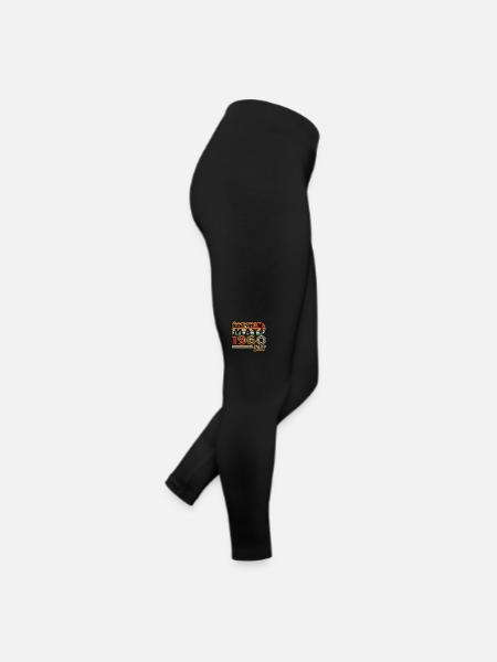 Mai 1960 - Jahrgang 1960 Jubiläum - Mai 1960 - Frauen Jersey Leggings - Schwarz - Rechts