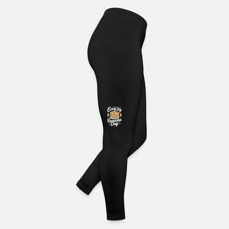 Pancakes Frühstück Essen Pancake Frauen Jersey Leggings