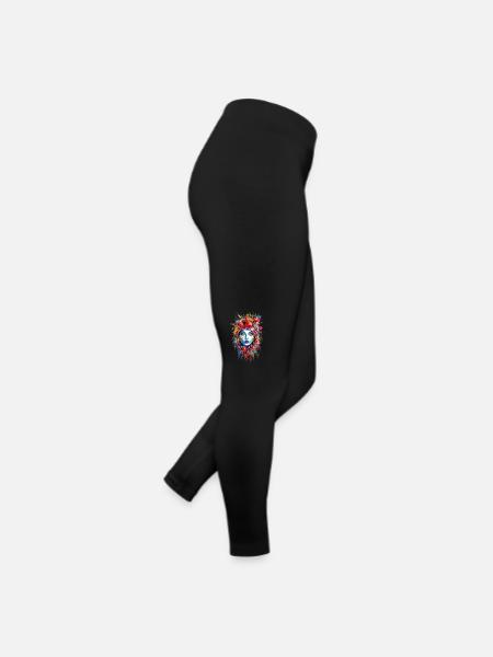 Strawberries Woman - Women’s Jersey Leggings - black - Right