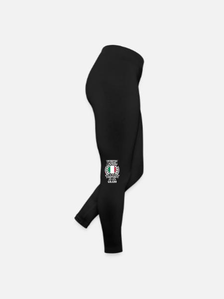 Ich brauche keine Therapie – nur Grado - Frauen Jersey Leggings - Schwarz - Rechts