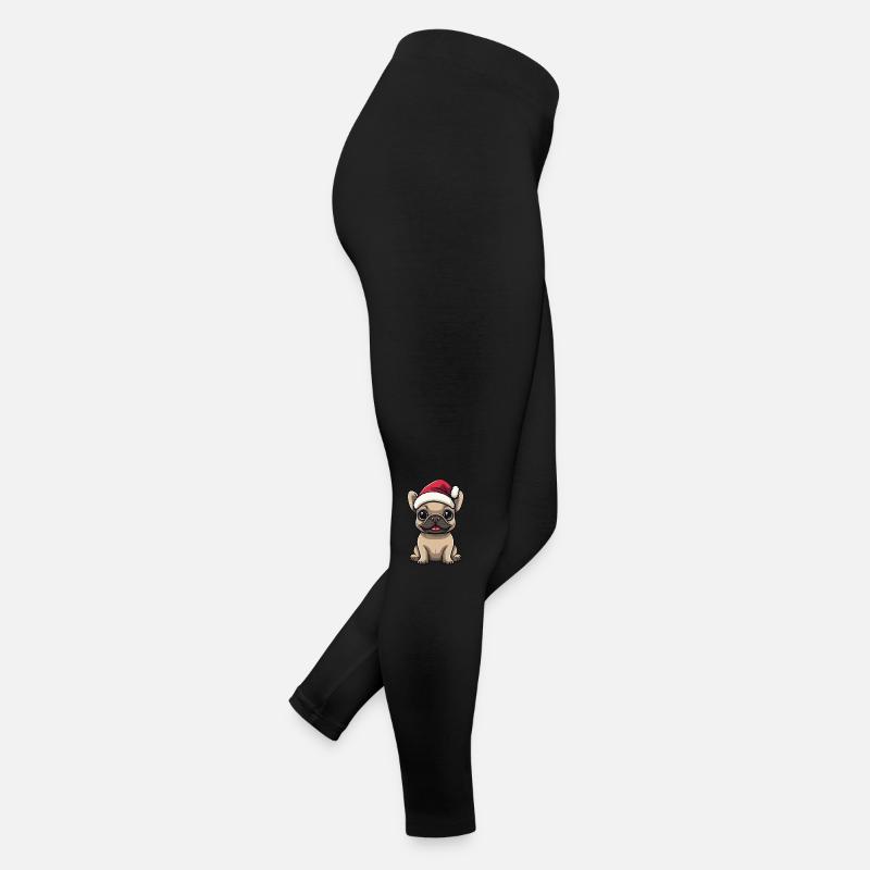 Buldog Français Chien Noël Legging en jersey Femme