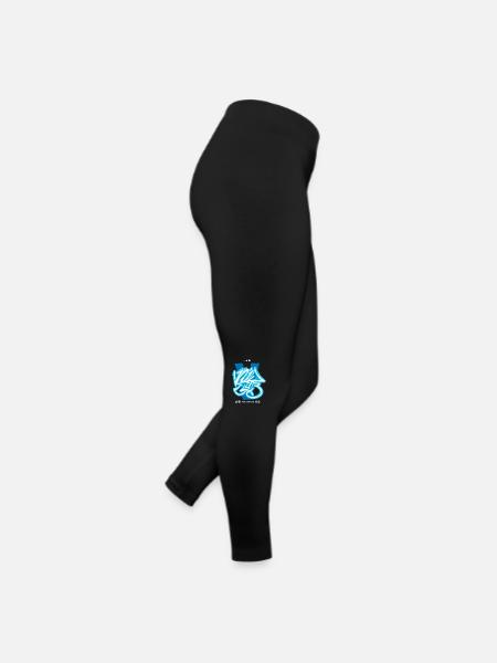 Graffiti urbain streetwear - Legging en jersey Femme - noir - Droite