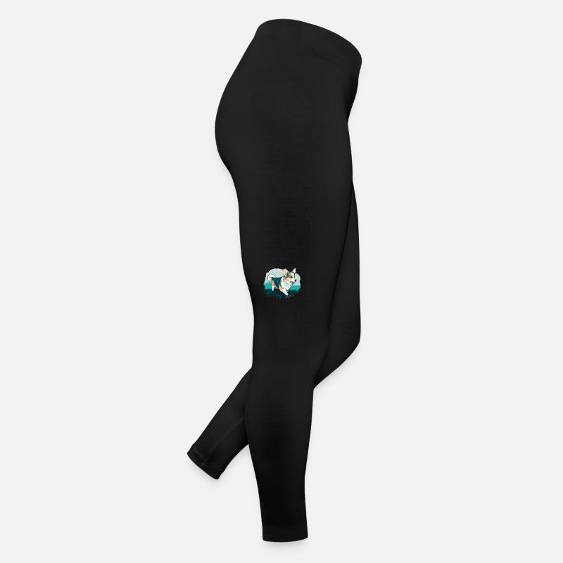 Corgi on a Walk Women’s Jersey Leggings