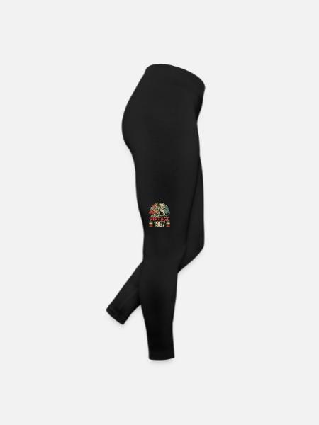 Vintage 1967 Retro Birthday Gift Born In 1967 - Women’s Jersey Leggings - black - Right