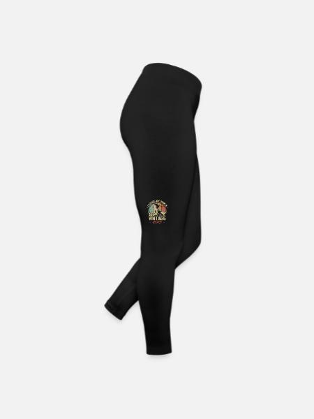 Die Legenden wurden 2015 geboren - 9. Jubiläum - Frauen Jersey Leggings - Schwarz - Rechts