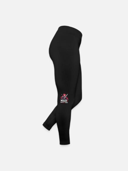 WAIFU MATERIAL ONLY - Warrior - Women’s Jersey Leggings - black - Right