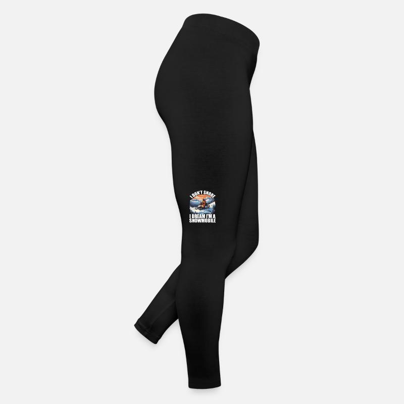 Ich schnarche nicht, ich träume, ich bin ein Schneemobil Frauen Jersey Leggings