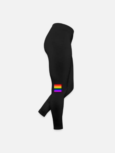 Arc-en-ciel - Legging en jersey Femme - noir - Droite