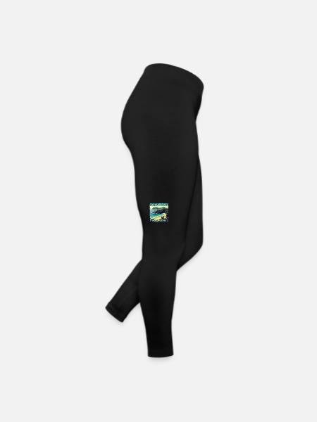 Summer Holidays Nagpan Beach: Grunge Sunshine - Women’s Jersey Leggings - black - Right