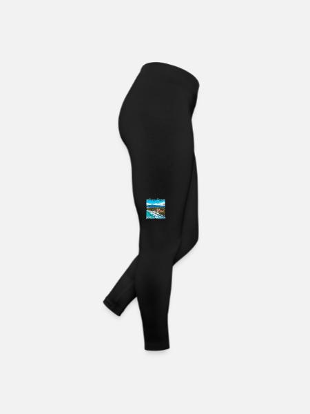 Soleil d’été à Puerto Plata: destination de rêve - Legging en jersey Femme - noir - Droite