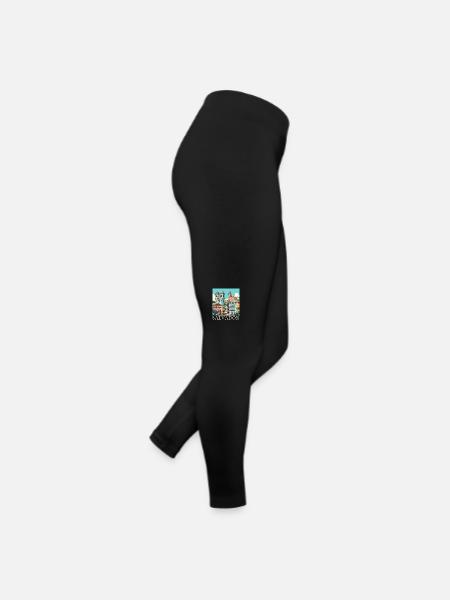 Salvador, Brésil, Architecture coloniale - Legging en jersey Femme - noir - Droite