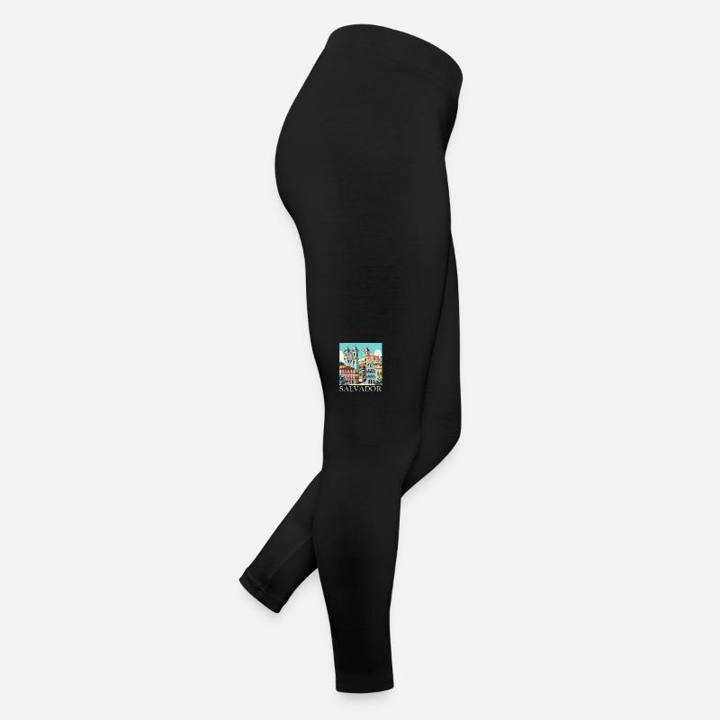 Salvador, Brazil, Colonial Architecture Women’s Jersey Leggings