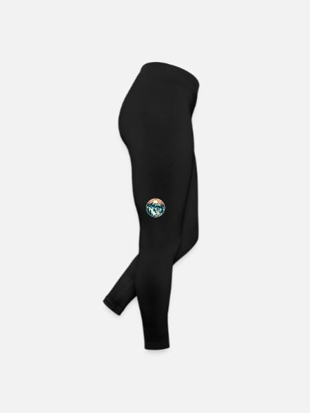 Fernie Kanada - Wintersport und Skiurlaub - Frauen Jersey Leggings - Schwarz - Rechts