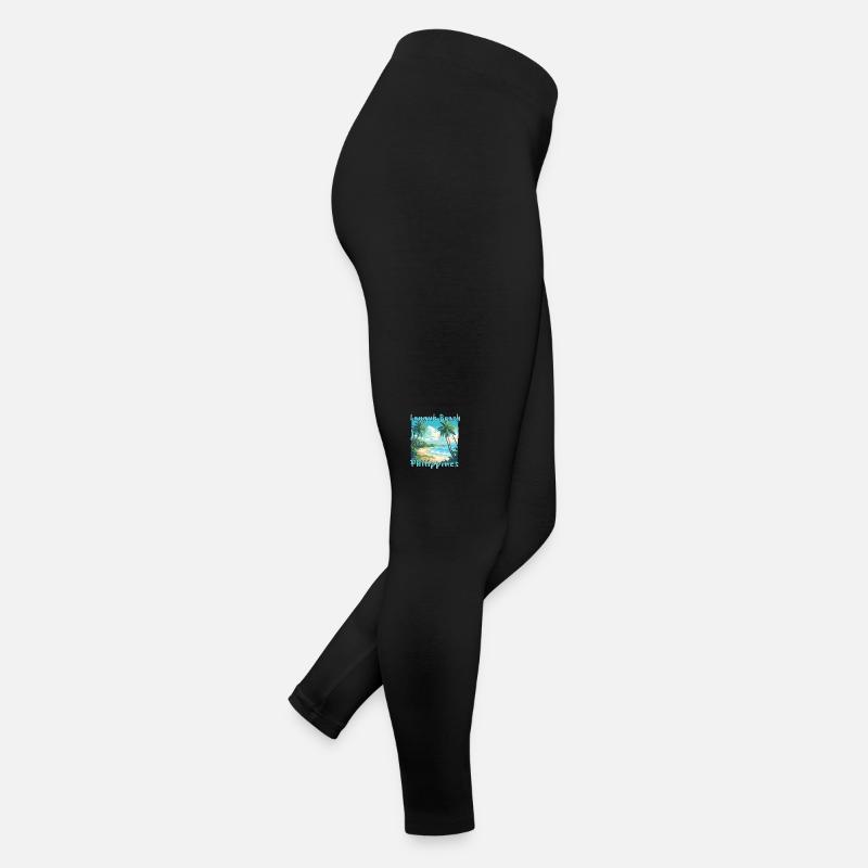 Langub Beach, Philippinen - Grunge-Stil für den Frauen Jersey Leggings