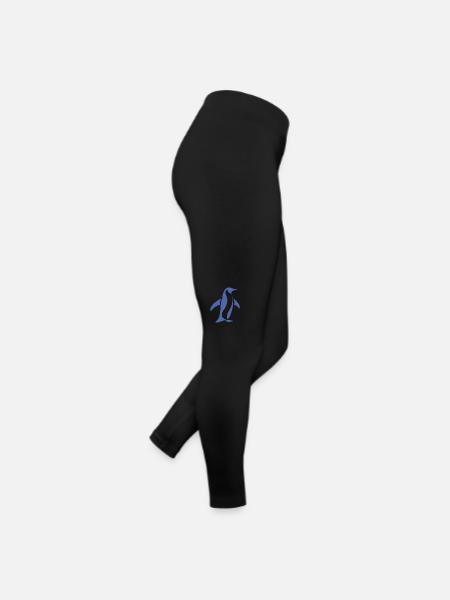 Penguin South Pole Silhouette Minimalist - Women’s Jersey Leggings - black - Right