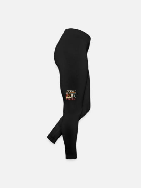 Legendary Since 2007 Birthday Gift 2007 - Women’s Jersey Leggings - black - Right