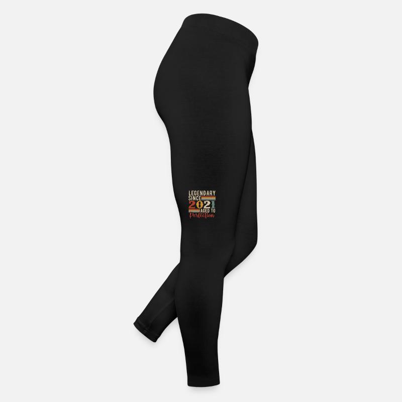 Legendär seit 2021. Geburtstagsgeschenk 2021 Frauen Jersey Leggings
