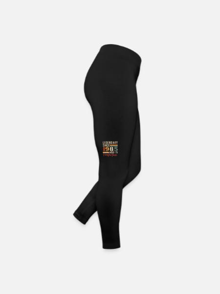 Legendary Since 1985 Birthday Gift 1985 - Women’s Jersey Leggings - black - Right