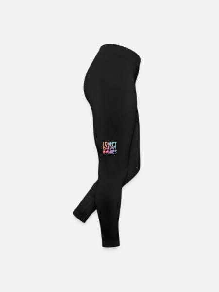 Vegetarian Vegan Veggie Vegetarian - Women’s Jersey Leggings - black - Right