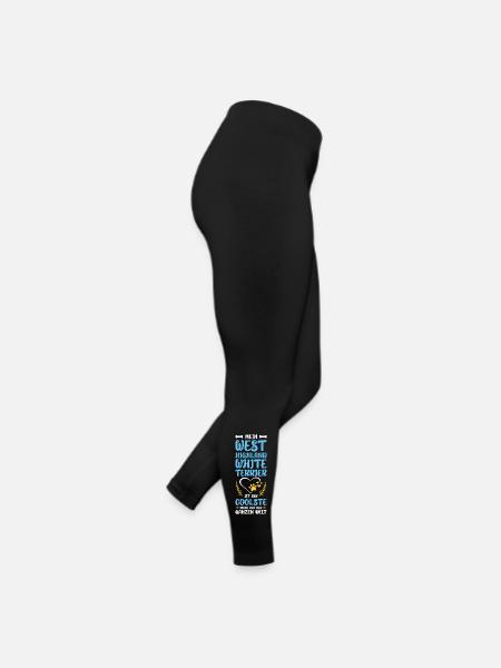 Mon West Highland White Terrier - Legging en jersey Femme - noir - Droite