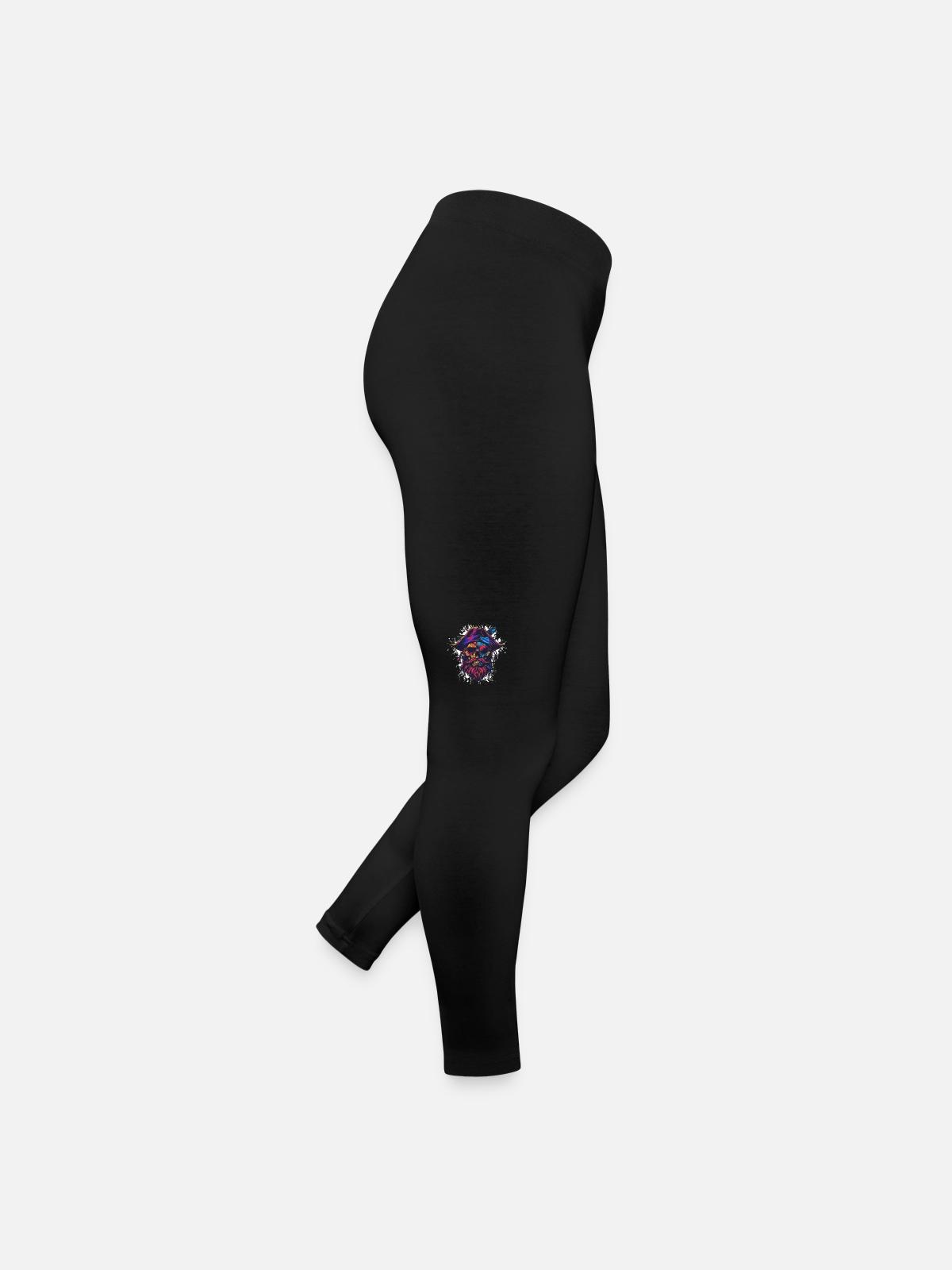 Pirate Skull - Women’s Jersey Leggings - black - Right