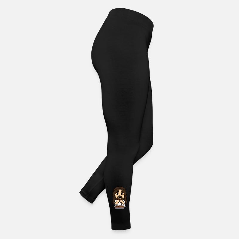 Jésus aime les chiens de maïs Legging en jersey Femme